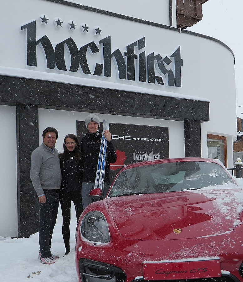 Auch Formel 1 Fahrer Nico Hülkenberg war schon zum Skifahren im Hotel Hochfirst in Obergurgl zu Gast.